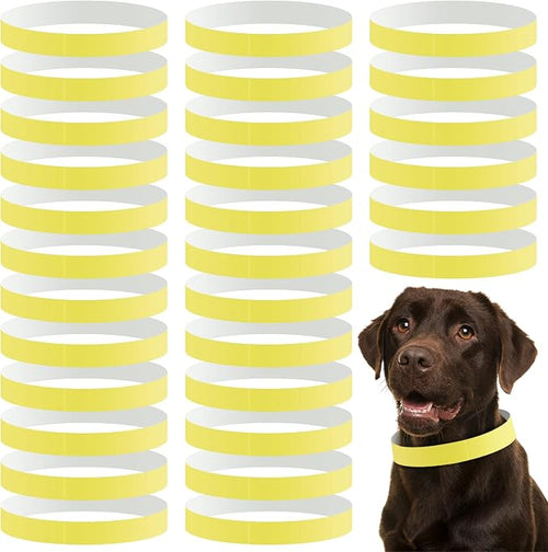 500 Count 20inch Adjustable Paper Dog Collars by Clysee