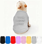 Custom Dog Clothes Shirts for Small Large Dogs Breathable Pet Shirt Customized by Plmoknijb