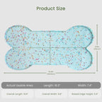Dog Food Mat Anti-Slip Silicone Dog Bowl Mat Thicker Pet Placemat Waterproof - Image 2