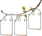 winemana Set of 3 Hummingbird Swings, Rust Resistant Metal Frame, Wooden Dowel - Image 2