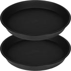 2 Pack of 18 19 inch Plant Saucer, 2.7" Depth Tray, Large Deep Garden Plastic by Bleuhome
