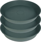 3 Pack of 20 22 inch Plant Saucer, 3.6" Depth Tray, Large Deep Garden Plastic by Bleuhome
