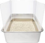 9PCS Cat Litter Box Pee Shields, Transparent Easy Clean Splash Guard by Allcomersarefriends