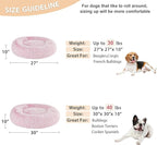 WNPETHOME Calming Dog Bed Cat Bed Donut, Faux Fur Pet Bed Self-Warming Donut - Image 5