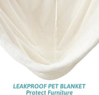 Waterproof Pet Blanket, Ultra Soft Luxury Faux Fur Throw Blanket - Image 2