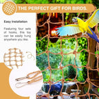 2 Packs Natural Bird Rope Net Parrot Swing Hammock - Image 4