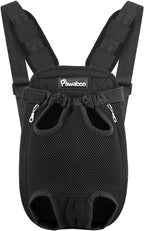 Pawaboo Pet Carrier Backpack, Adjustable Pet Front Cat Dog Carrier Backpack by Pawaboo