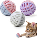 Rubber Cat Toy Balls with Inside Bell, Soft TPR Interactive Cat Ball Toys by Unknown