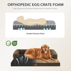 Orthopedic Dog Beds for Extra Large Dogs, Waterproof Egg Crate Foam XL Dog Bed - Image 2