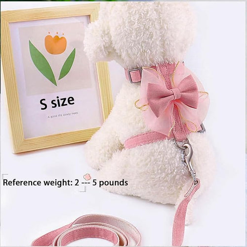 Adjustable Cat Harness with Leash and Bow-Tie, - Image 2