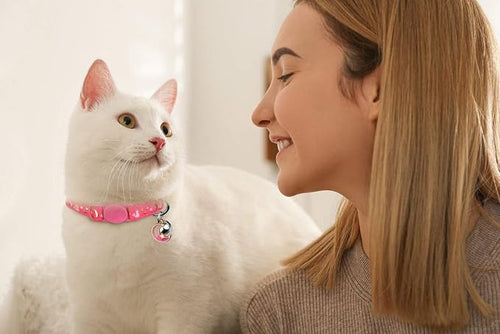 4PCS Cat Collar with Bells, Breakaway Cat Collars, Kitten Collar with Bell - Image 2
