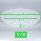 6 Pack Plant Saucer Tray, 4 5 6 8 10 12 13 15 17 19 inch Plant Saucers - Image 2