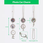 Custom Pet Photo Car Charm, Personalized Pet Memorial Rearview Charm, Paw - Image 6