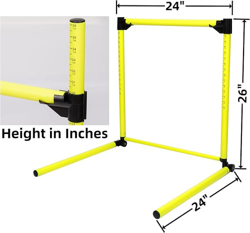 3Pcs Hurdles Training Equipment, Adjustable Height Hurdles Track and Field - Image 2