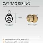 QR Code Cat ID Tag for Collar, Smart Pet ID - Image 2