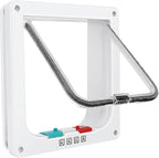 Thin Cat Door for Windows, Pet Doors and Sliding Door, Safety Pet Door by Lessmon