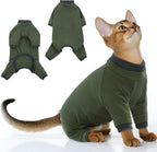 PUMYPOREITY Sticky Hair Cat Clothes, Prevent Hair Loss Cat Pajamas, Soft Cat by PUMYPOREITY