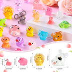 DIYDEC 60PCS Luminous Mini Resin Animals 60 Styles Miniatures Glow in The Dark - Image 2