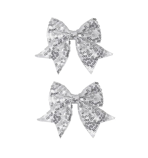 3-inch Sequined Bow Hair Clips For Baby Girls, Kids and Young Women Birthday by Koolgil