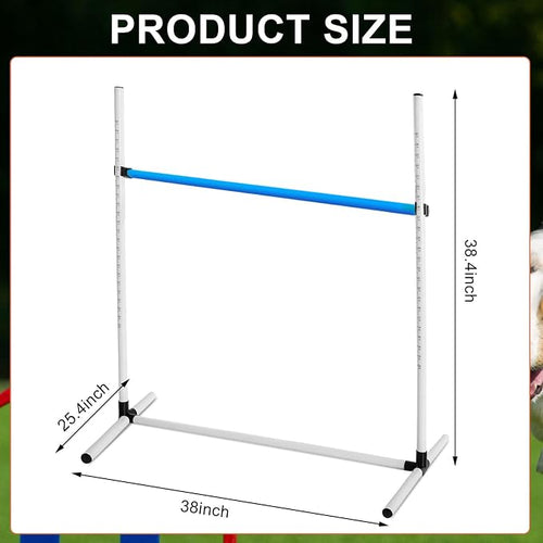 6 Pcs Dog Agility Training Equipments Dog Agility Jumps Hurdles Adjustable - Image 2