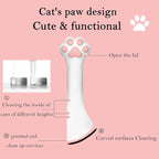 3 Pcs Pet Food Can Lids & One Can Spoon | Cute Paw Shape Opener Spatula Cat Wet - Image 2