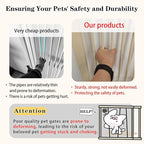 Lumizone Extra Tall Pet Gate 55.12" High Pressure Mounted 30.12"-34.05" Extra - Image 3