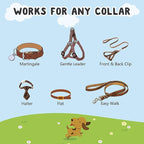 YUEPET Dog Safety Collar Clips 2 Pack Adjustable Prong Collar Backup Clips - Image 3