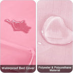 DUJUIKE Waterproof Bed Cover for Dog and Cats, Pet Hair Resistant Bed Sheet - Image 2