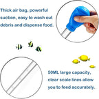 KABASI Coral Feeder Fish Feeder Waste Clean Tool, 50ml Manual Acrylic Pipette - Image 5