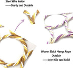 BNOSDM 4 Packs Bird Hemp Rope Net Swing Climbing Rope Net - Image 5