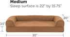 Furhaven Orthopedic Dog Bed for Medium/Small Dogs w/ Removable Bolsters & - Image 3