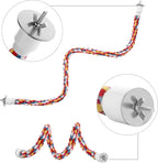 Bird Rope Perches, Parrot Toys 33 inches Rope Bungee Bird Toy - Image 3