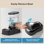 Gardner Pet Automatic Dog Water Dispenser Gravity Stainless Steel Water Waterer - Image 7