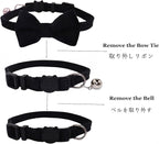 Cat Collar Breakaway with Bell and Removable Bow Tie Safety Buckle Velvet - Image 4