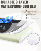 Orthopedic XL Dog Beds Large Sized Dog Waterproof Pet Kennel Pad - Image 5