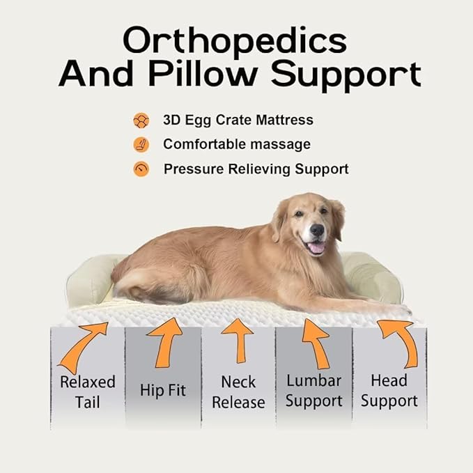Extra Large Dog Bed-Orthopedic Waterproof XL Dog Bed - Image 3