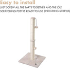 MECOOL 34” Tall Cat Scratching Post Premium Basics Kitten Scratcher Sisal - Image 7