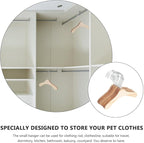 Wooden Dog Hangers 8.66 Inch Small Pet Hangers Wear-Resistant Solid Wood - Image 4