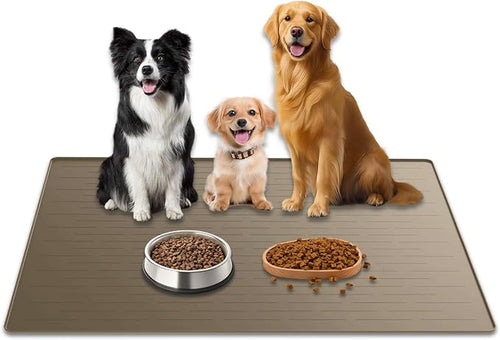 40"x30" XXL Silicone Dog Feeding Mat, 1.5MM Extra Thick Dog Bowl Mat by WelcometoULTIBE
