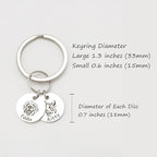 Anavia Personalized Pet Portrait Keychain, Customized Pet Photo Handmade - Image 3