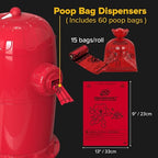 Red Rocket Pets Dog Poop Trash Can Doggy Twist'R, Odor Free Dog Waste Disposal - Image 4