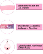 Cat Collars for Girl Cats with Rhinestone Soft Velvet, Breakaway Cat Collars - Image 4