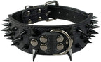 Serijoars Spiked Studded Dog Collar, PU Leather Dog Collar, Adjustable Pet by Serijoars