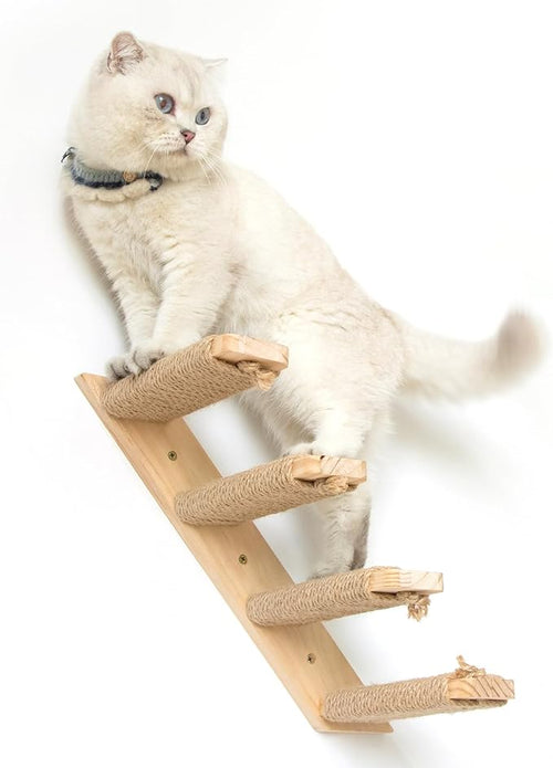 4 Steps Cat Wall Shelves Cat Wall Stairs - Image 2