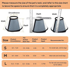 Vivifying Cat Cone, Adjustable Recovery Pet Cone, Three Sizes Lightweight - Image 3