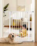 36" Extra Tall Baby Gate for Stairs, 29.5-40.5" Wide Dog Gate for Doorways by PLZOIT-Baby