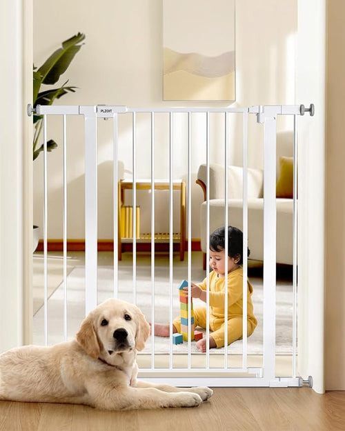 36" Extra Tall Baby Gate for Stairs, 29.5-40.5" Wide Dog Gate for Doorways by PLZOIT-Baby