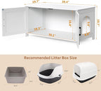 Homhedy 39.4" L Cat Litter Box Enclosure, Pet House - Image 5