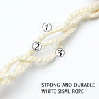 Natural Sisal Rope 8mm 98-Feet for Cat Scratching Post Tree Tower Replacement - Image 3