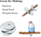 12 Sets Bird Cage Screws Bird Perch Stand Platform Accessories 24 Washers 12 - Image 3